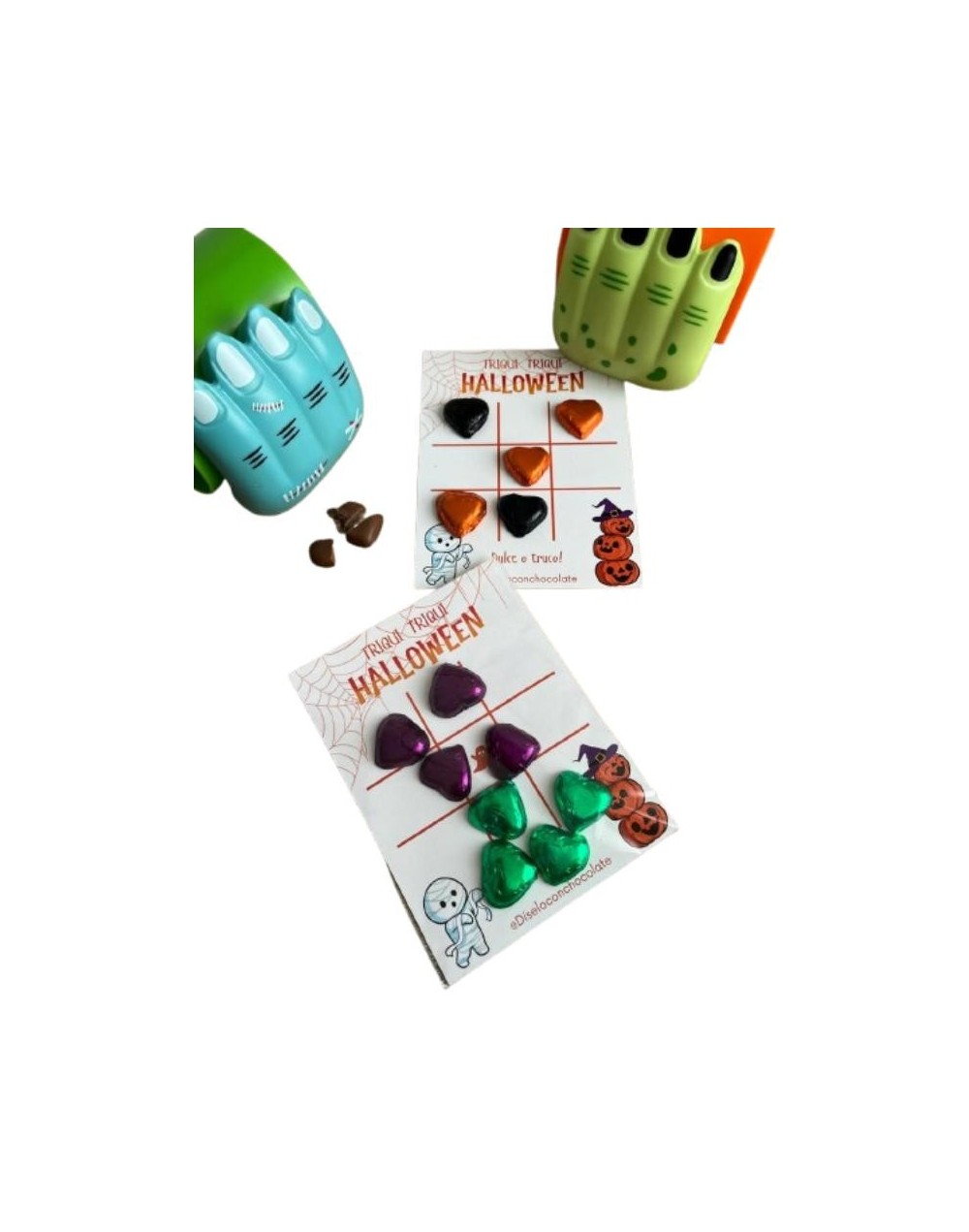 Minichocolates JUEGO DE TRIQUI en forma de corazón