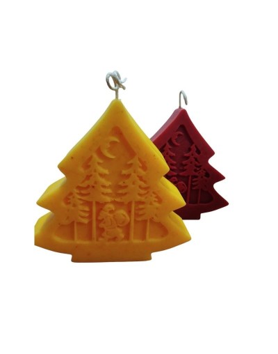 Eco vela arbol navideño