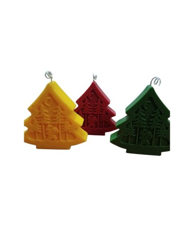 Eco vela arbol navideño