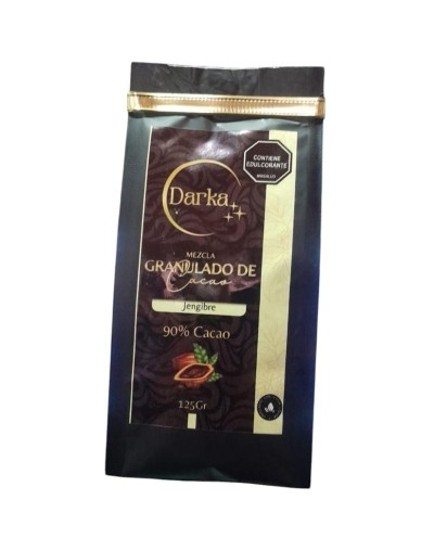 Granulado de cacao con jengibre