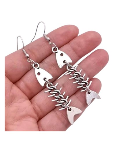 Arete Goth Esqueleto Pez