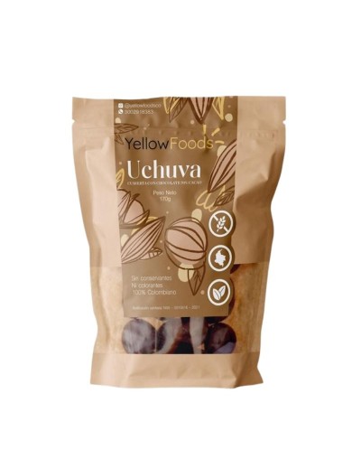 UCHUVA CUBIERTA CON CHOCOLATE OSCURO 70% 300 GRAMOS 