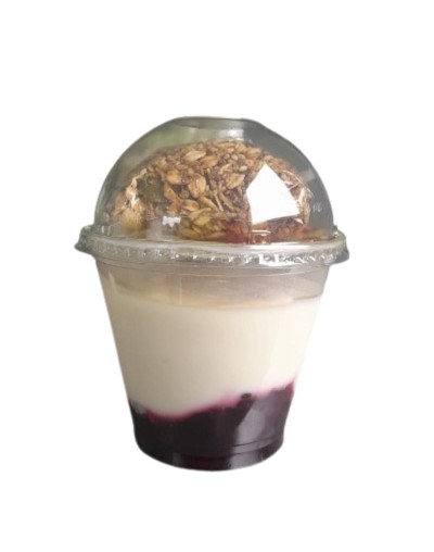 Parfait con dulce de fruta