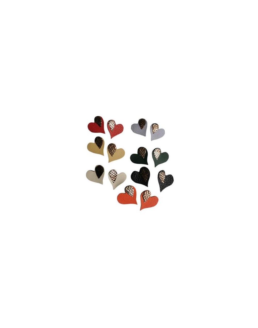 Aretes Topos Corazón 