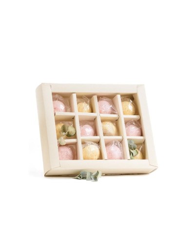 Kit x12 Bath Bombs / Bombas Efervescentes 100%