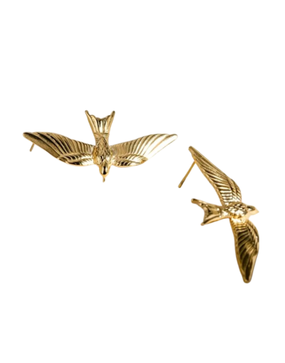 Arete pajaro volador