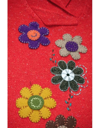 CERRADO DAMA SMK BORDADO FLORES