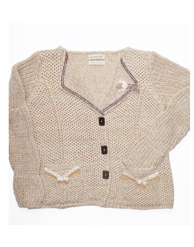 CARDIGAN ABIERTO DAMA CON BORDADO EN PIEDRAS