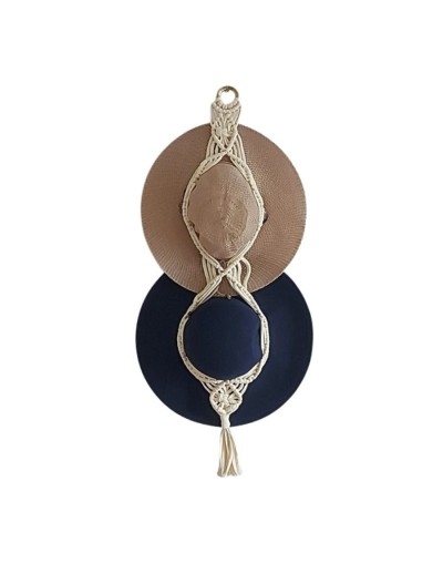 Porta sombrero macramé