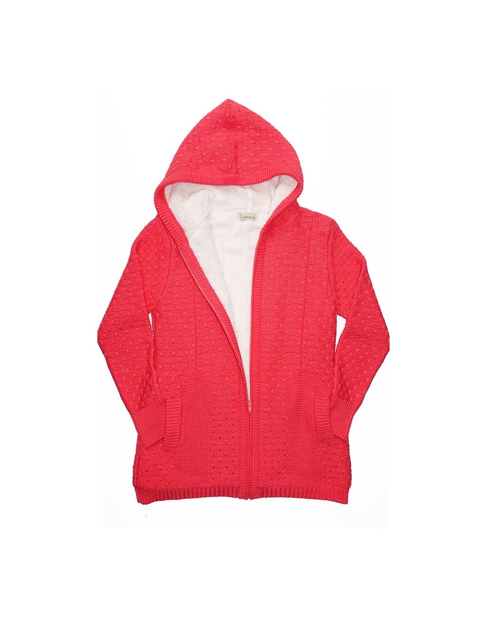 CHAQUETA FORRADA DOBLE TRENZA