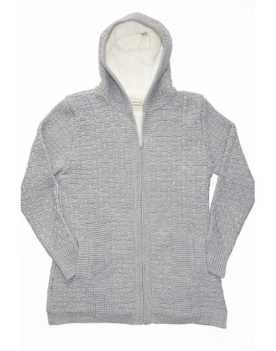 CHAQUETA FORRADA DOBLE TRENZA