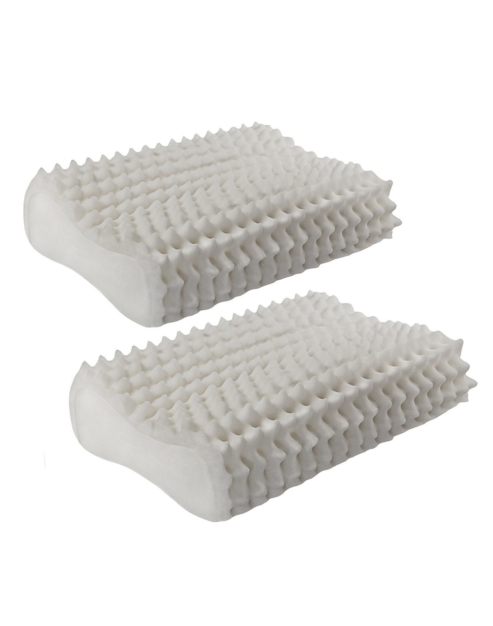 Set x 2 Almohada Cervical Antiestres En Memory Viscoelastico