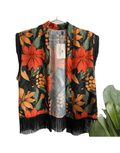 Chaleco Boho con flecos