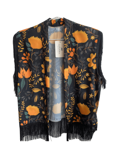 Chaleco Boho con flecos