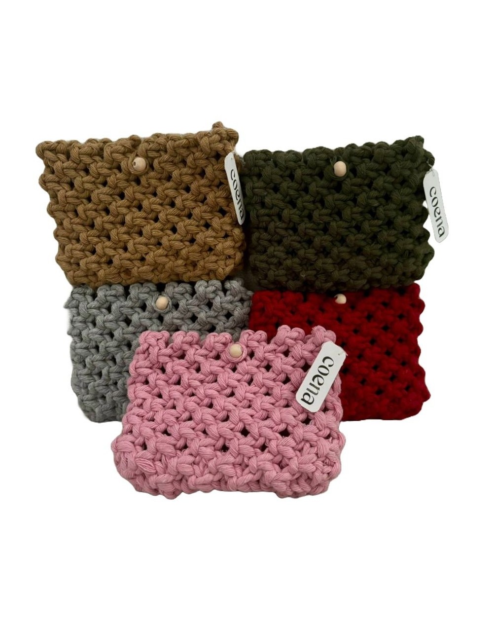 Tarjetero en macrame
