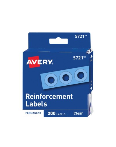 Avery® Refuerzos plásticos irrompibles transparentes 15cms 5721