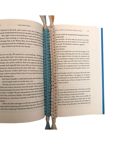 Separador de libro macrame