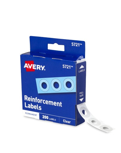 Avery® Refuerzos plásticos irrompibles transparentes 15cms 5721