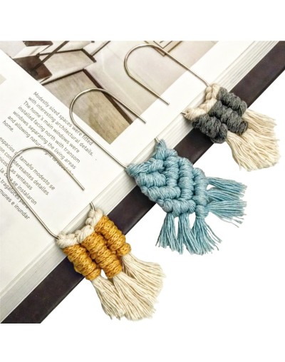 Separador de libro en macrame en clip