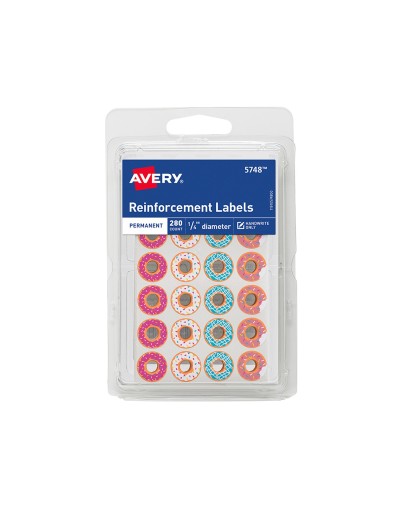 Avery® Fashion  Refuerzos papel diseño Donas 5748