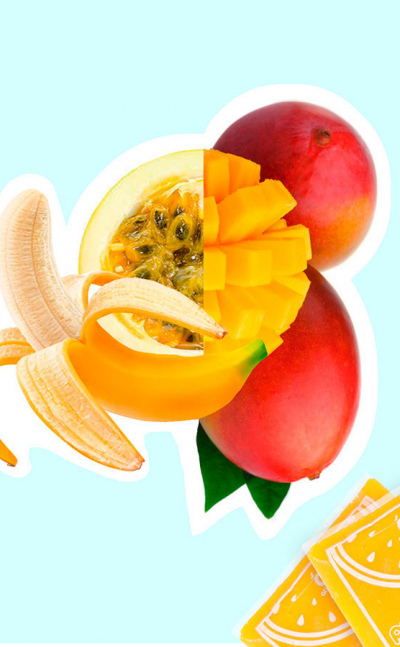 Pulpa elixir (mango · banano · maracuyá) x7 pulpa natural congelada unid 150g
