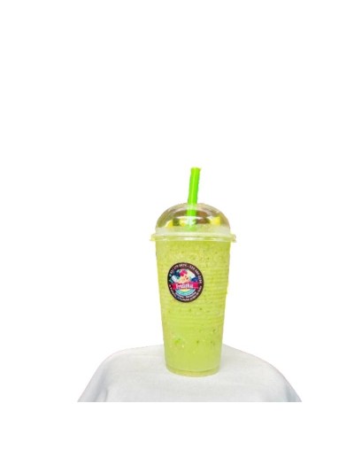 Pulpa de fruta congelada por 4 sobres de 130gr y batido sabor a Líneas verdes: Apio, espinaca, perejil, pepino, manzana verde