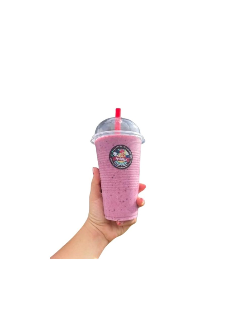 Pulpa de fruta congelada por 4 sobres de 130gr y batido sabor a frutos rojos: fresa, mora, uva, agraz, arándanos