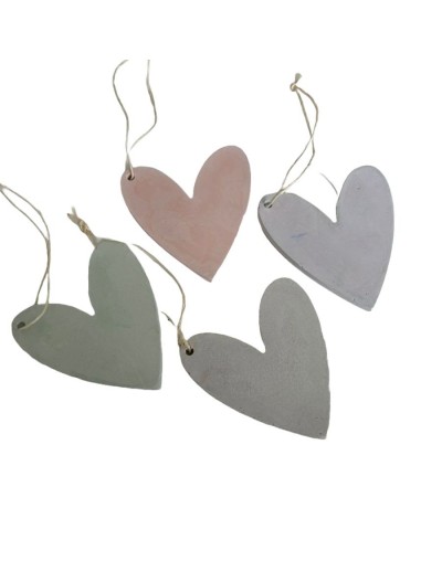 Corazones en concreto