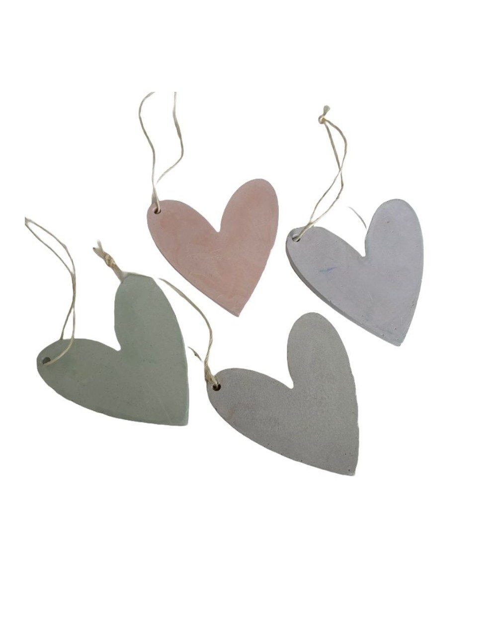 Corazones en concreto