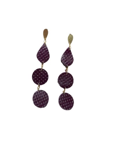 Aretes Largos en cuero