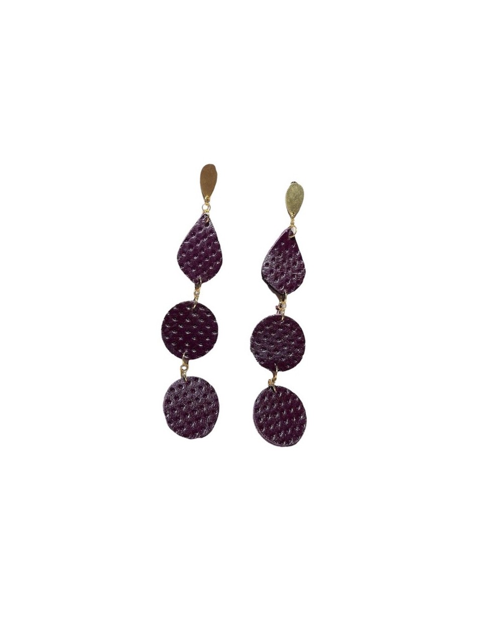 Aretes Largos en cuero