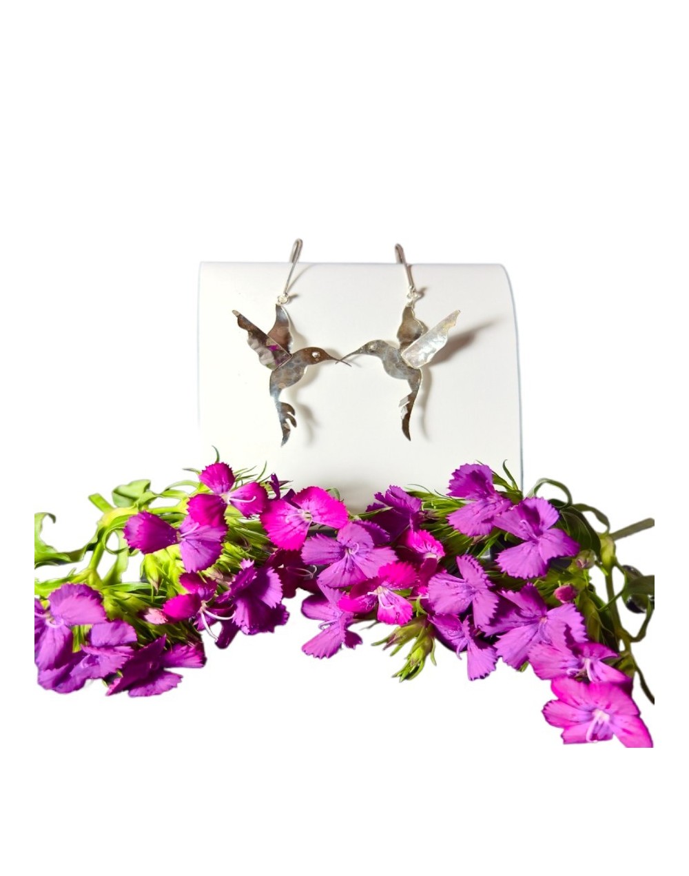 Aretes Colibrí Vuelo de la Naturaleza Gancho