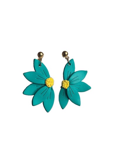 aretes flor colores