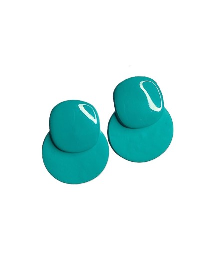 aretes aguamarina redondos.
