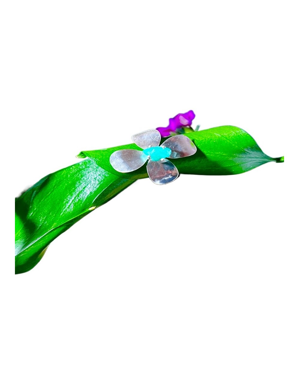 Anillo Flor Murralla de Esmeralda Vuelo de la Naturaleza