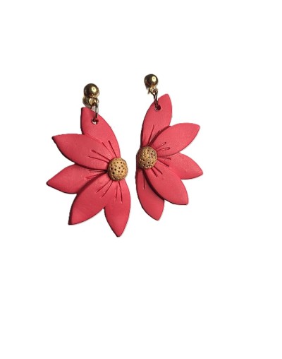 aretes flor colores