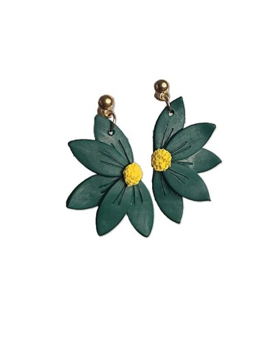 aretes flor colores