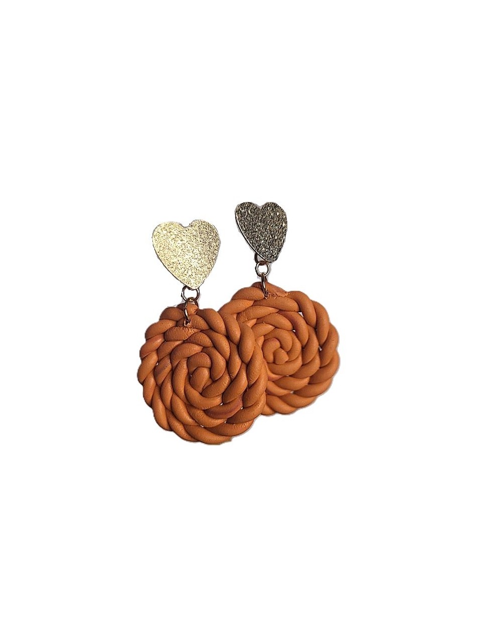 Aretes tejido canasta varios colores