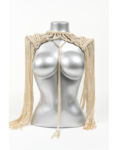 Hombreras en macrame