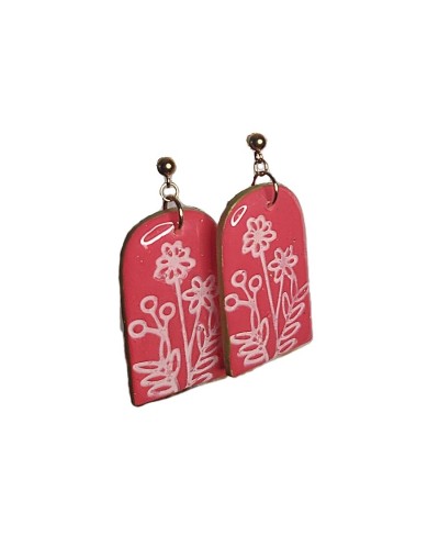 Aretes flores y tulipanes.