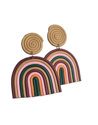 Maxi Aretes arcoíris 
