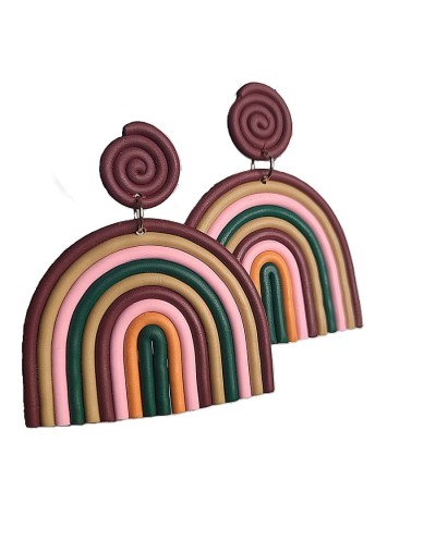 Maxi Aretes arcoíris 
