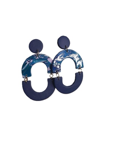 Aretes Arco marmoleado