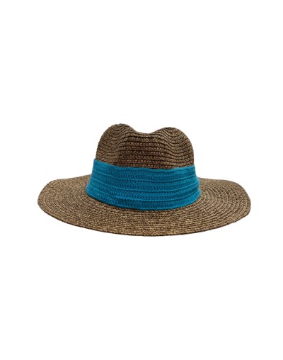 Fedora fibra diseño Crochet