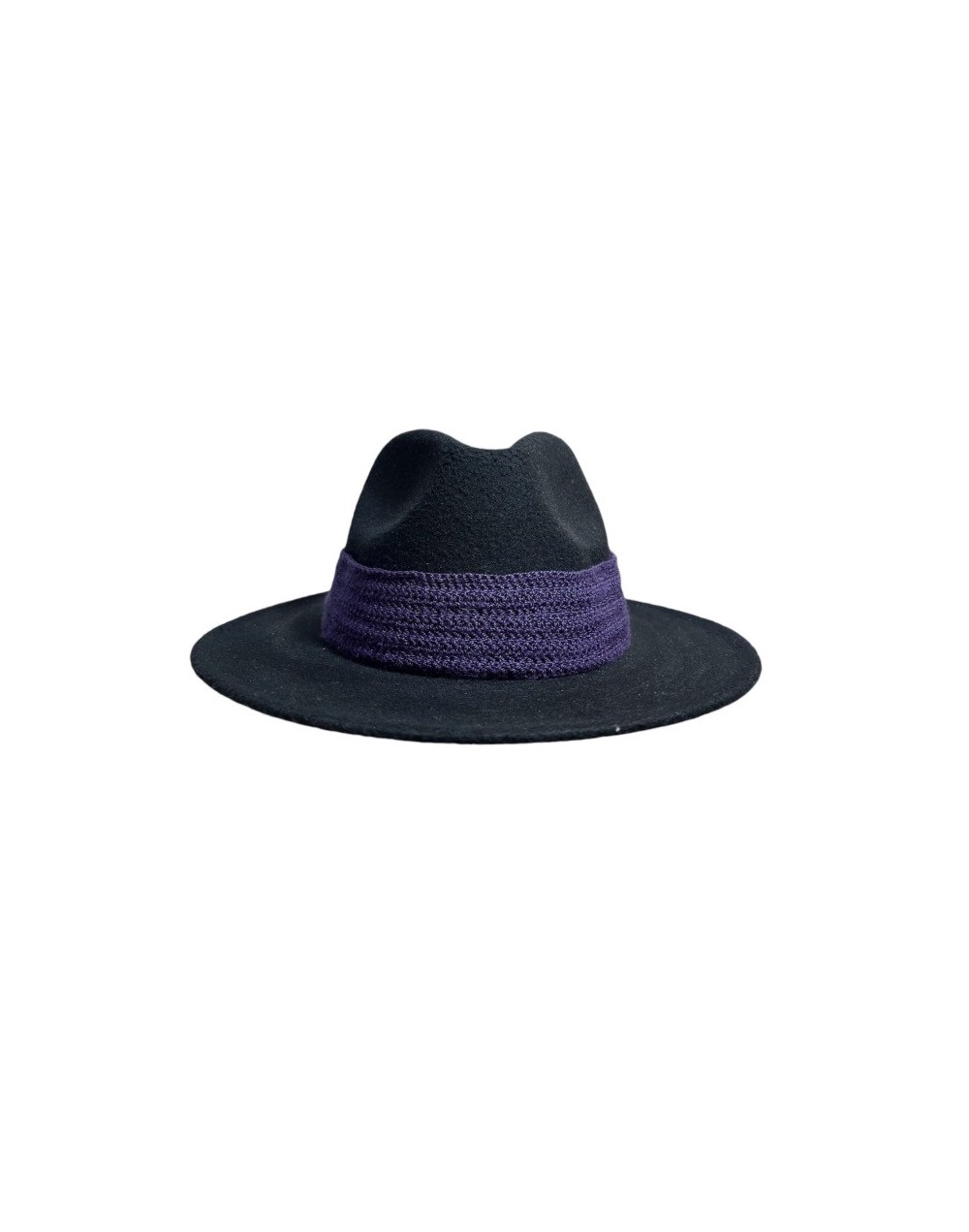 Sombrero fedora diseño en crochet Mora