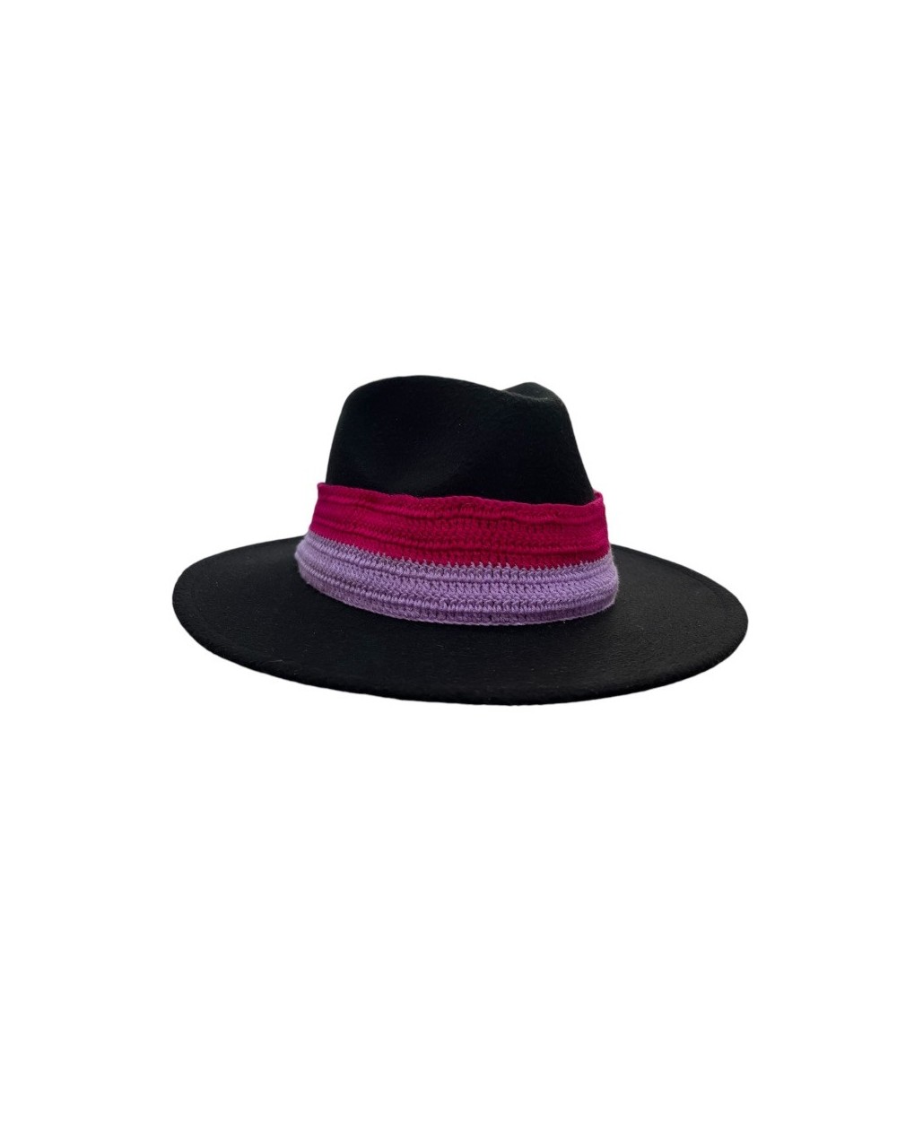 Sombrero fedora diseño en crochet Colors