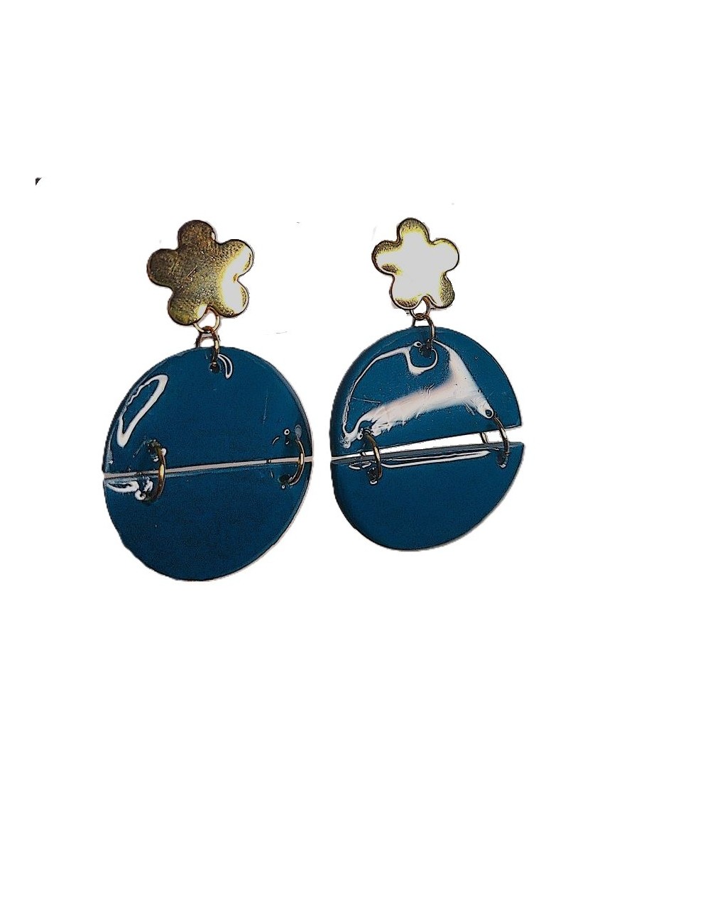 Aretes turquesa oscuro