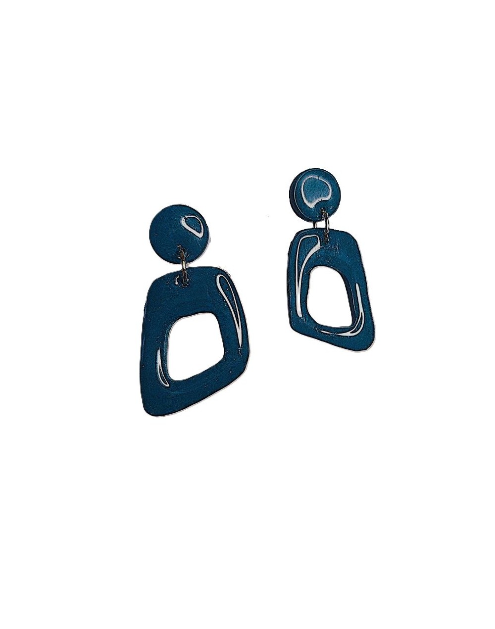 Aretes turquesa oscuro