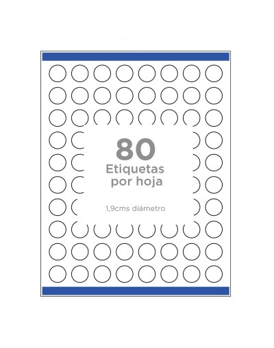 Avery® Etiquetas Redondas transparentes brillantes 4222