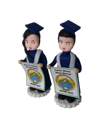 Recordatorios 12 cm graduación porcelanicron x 12 unid grados.
